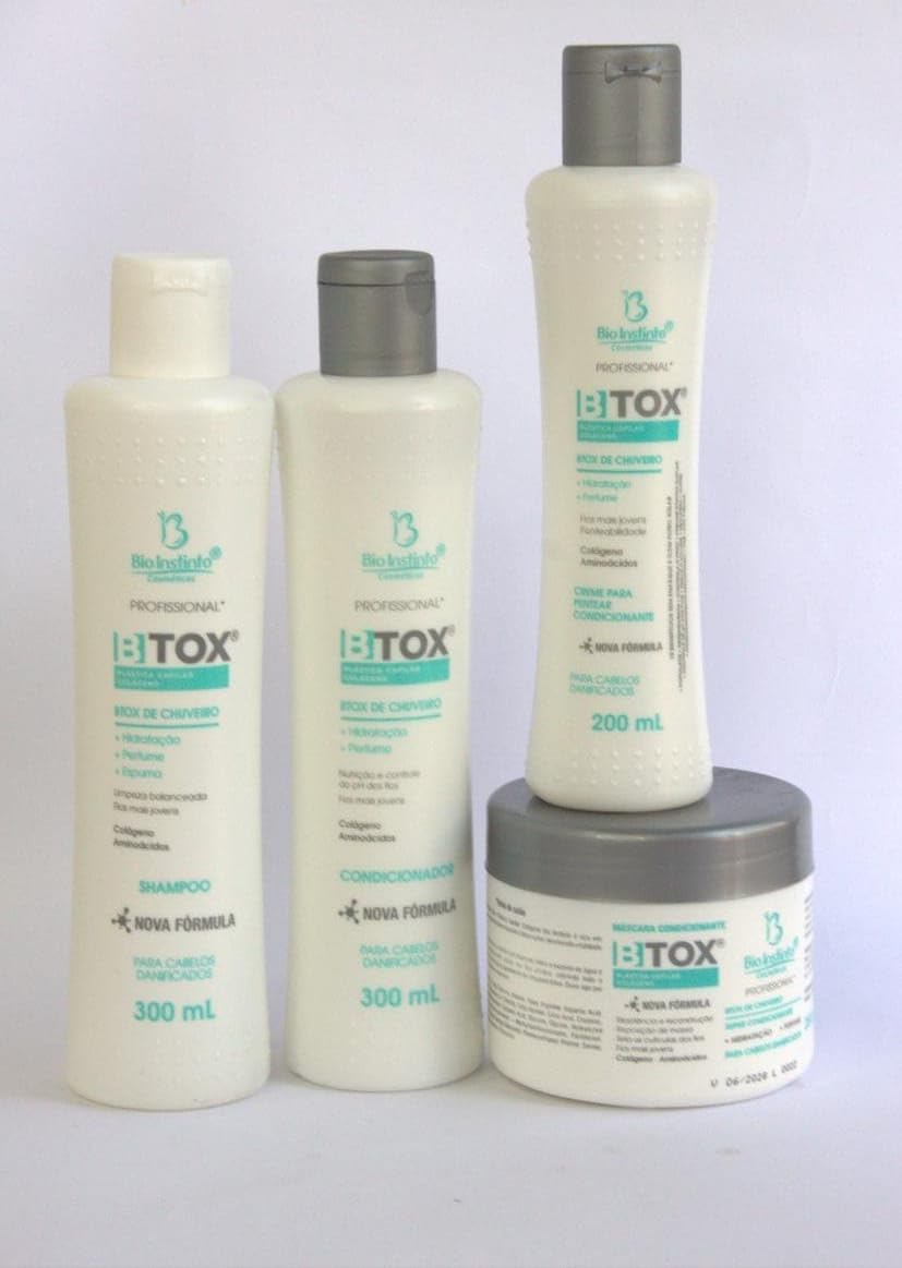 Btox Kit Capilar Profissional, Shampoo 300ml, Condicionador 300ml
